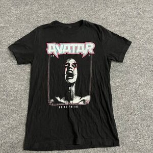 Avatar T-Shirt Mens Size S Black 2021 Band Tour Graphic Tee Short Sleeve